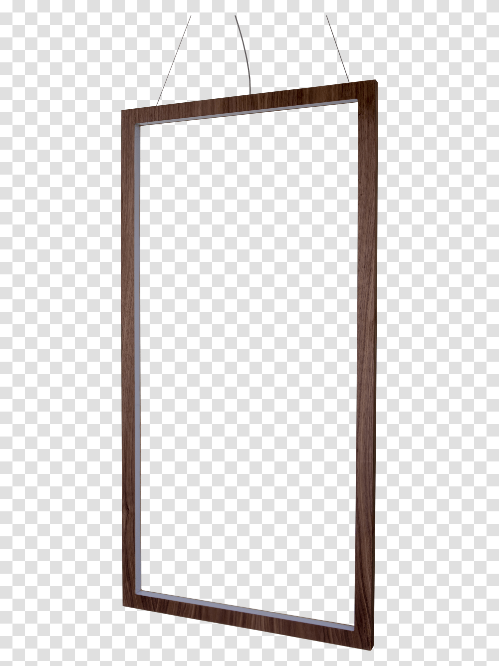Pendant Lamp Vertical Retangular Frame Door, Wood, Blackboard, Screen, Electronics Transparent Png