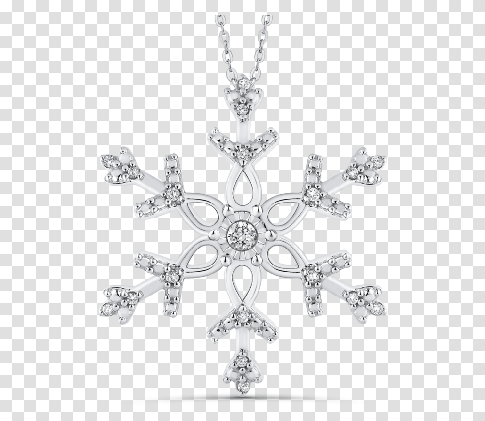 Pendant, Snowflake, Cross Transparent Png