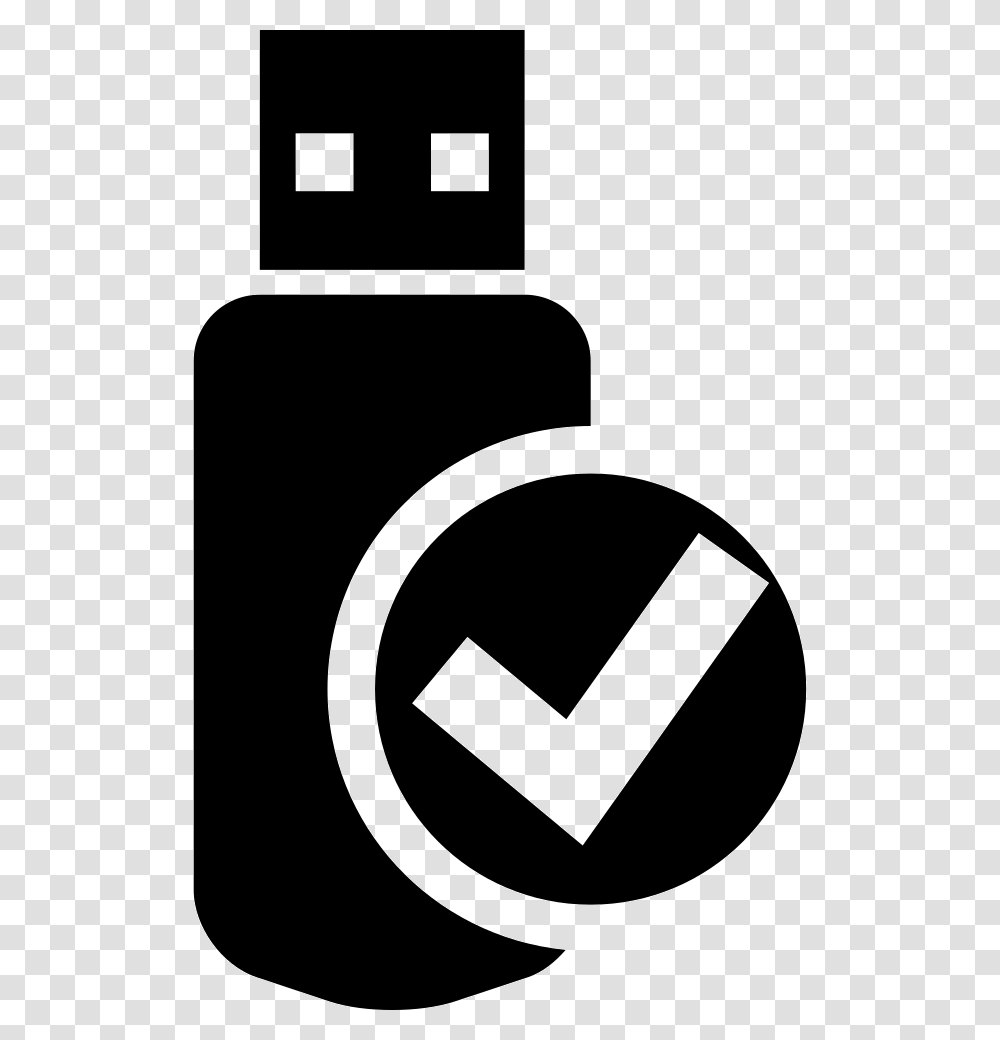 Pendrive Pen Drive Symbol, Electronics, Stencil, Recycling Symbol, Logo Transparent Png