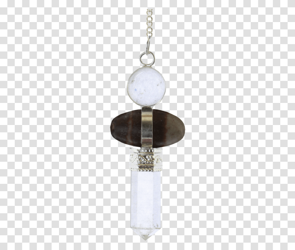 Pendulo Shiva Lingam Punta Bola Cuarzo Cristal 55 Chain, Bronze, Crystal Transparent Png