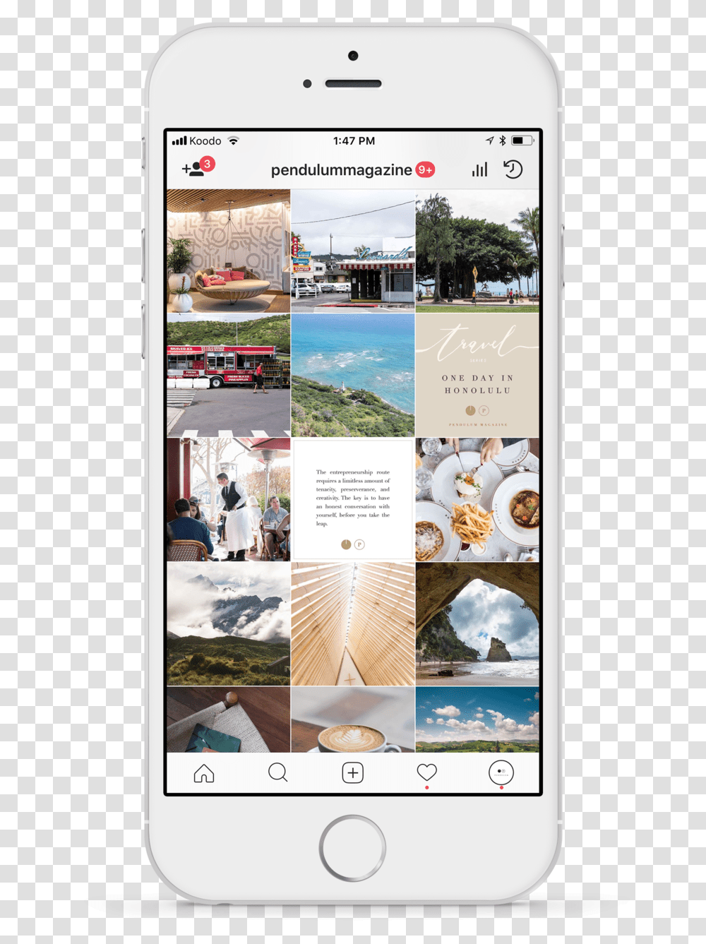 Pendulum Magazine Instagram Profile 2 Instagram Profile Phone, Poster, Advertisement, Collage, Mobile Phone Transparent Png