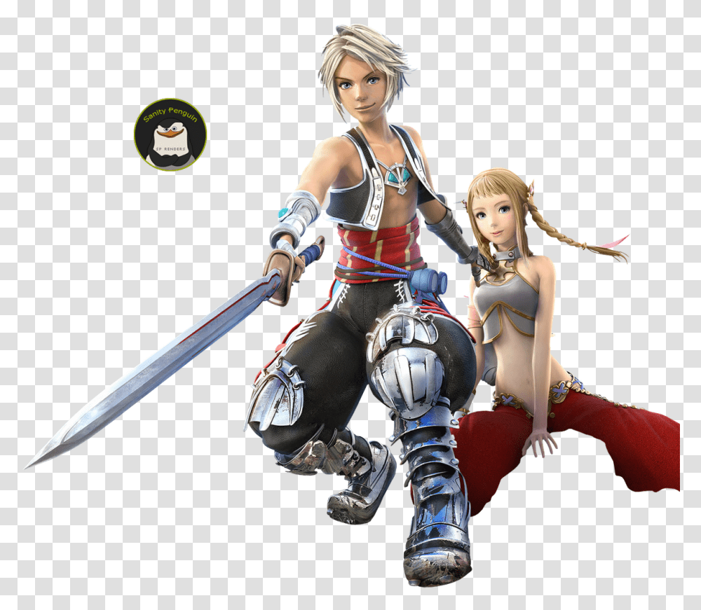 Penelo Final Fantasy Xii Revenant Wings, Person, Human, Figurine, Weapon Transparent Png