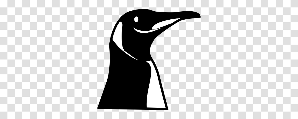 Penguin Animals, Silhouette, Stencil Transparent Png