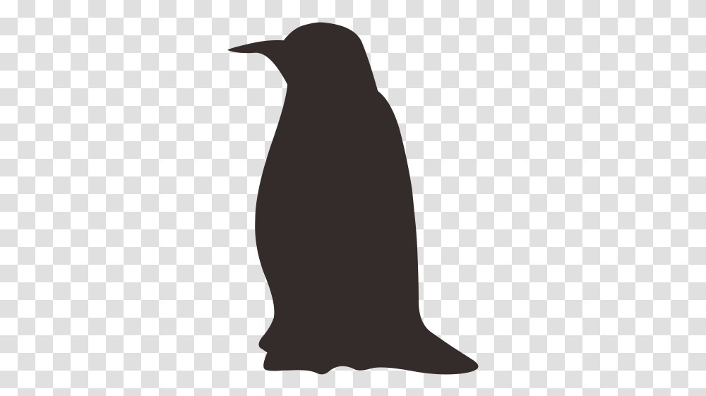 Penguin Bird Black And White Silhouette Wallpaper Penguin Silhouette, Apparel, Pet, Animal Transparent Png