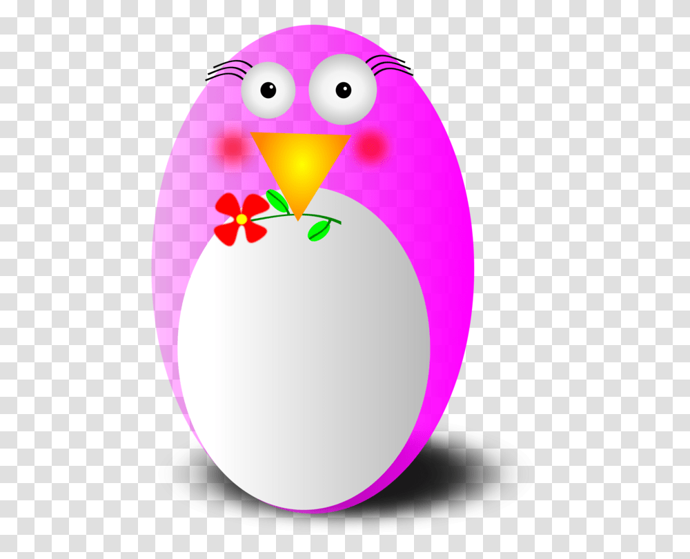 Penguin Bird Pink Information Color, Easter Egg, Food, Balloon Transparent Png