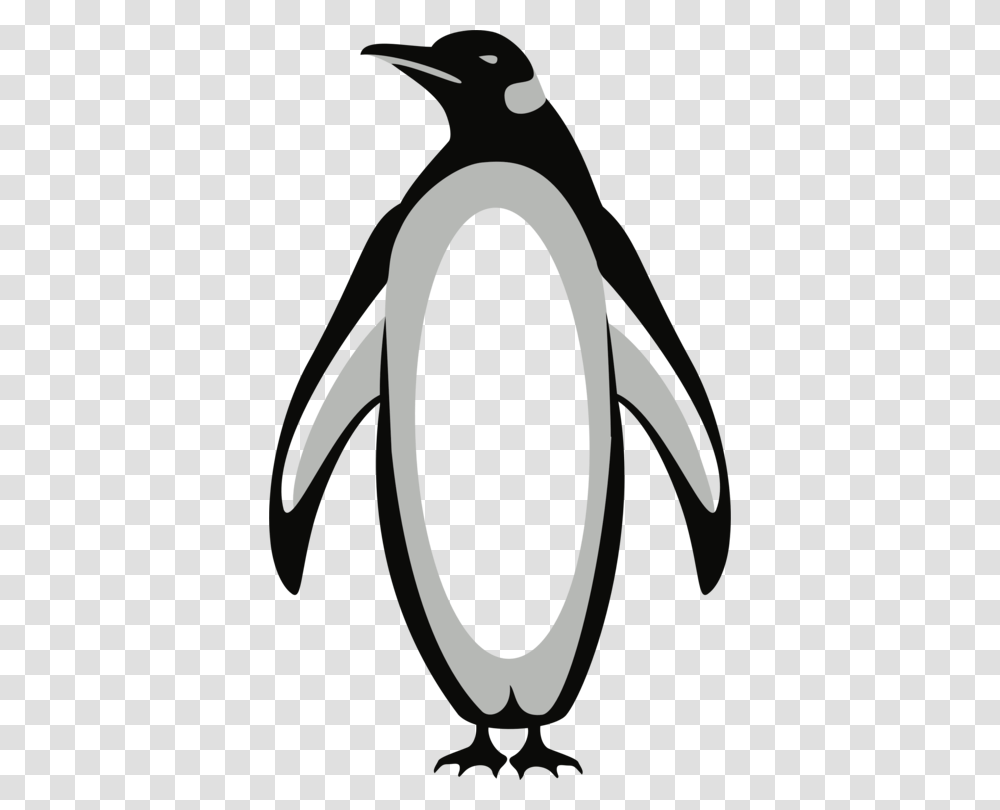 Penguin Black And White Drawing Razorbills Monochrome Free, Bird, Animal, King Penguin Transparent Png
