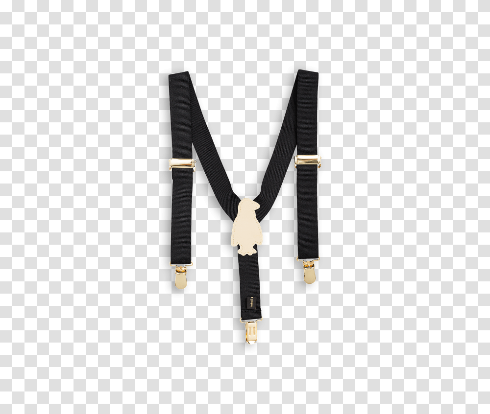 Penguin Braces Black, Suspenders, Strap, Cross Transparent Png