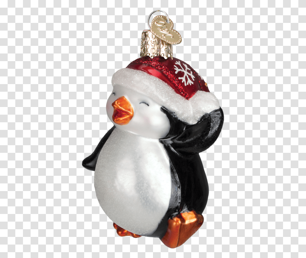 Penguin Christmas Ornament, Figurine, Snowman, Winter, Outdoors Transparent Png