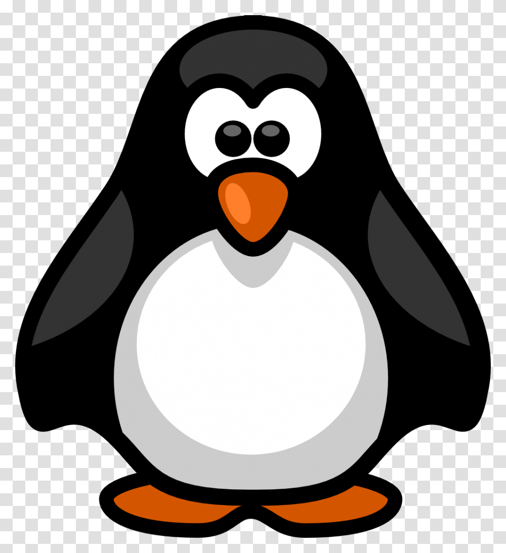 Penguin Clipart Black And White, Bird, Animal, King Penguin Transparent Png
