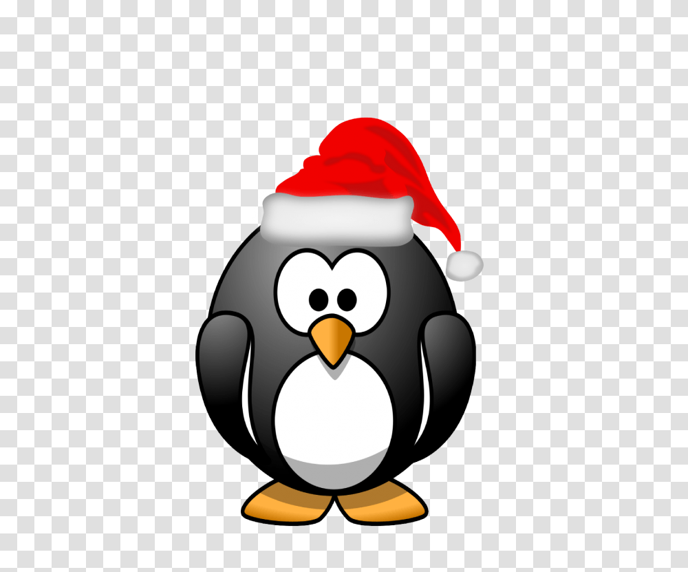 Penguin Clipart Santa, Bird, Animal, Snowman, Winter Transparent Png