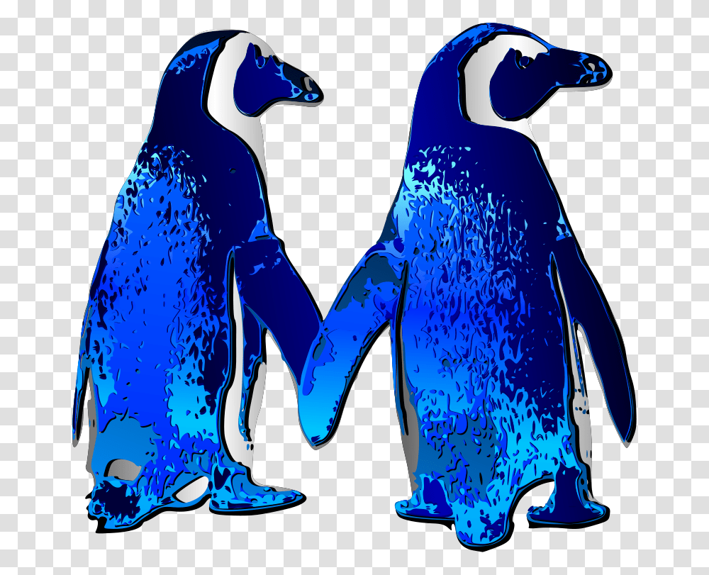 Penguin Couple 2 By, Emotion, Bird, Animal, King Penguin Transparent Png
