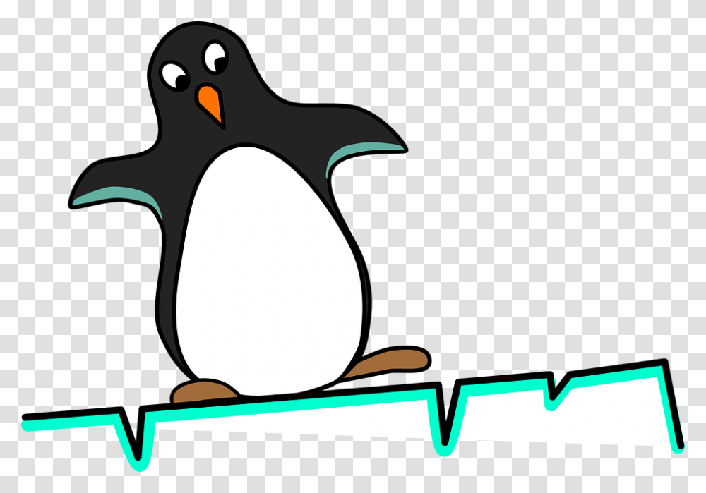 Penguin Equilibrium Fear Ice Iceberg Jump Step Certainty Vs Uncertainty, Bird, Animal, Hammer, Tool Transparent Png