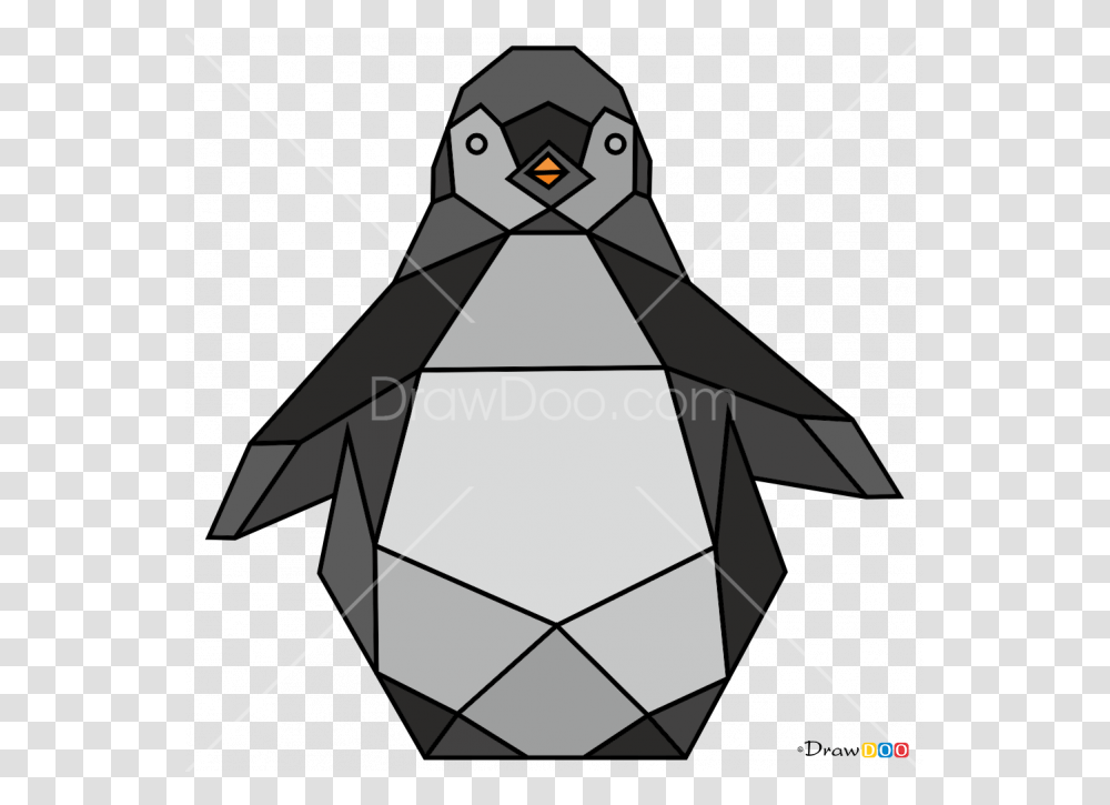 Penguin Geometric Geometric Penguin, Bird, Animal, Lamp Transparent Png