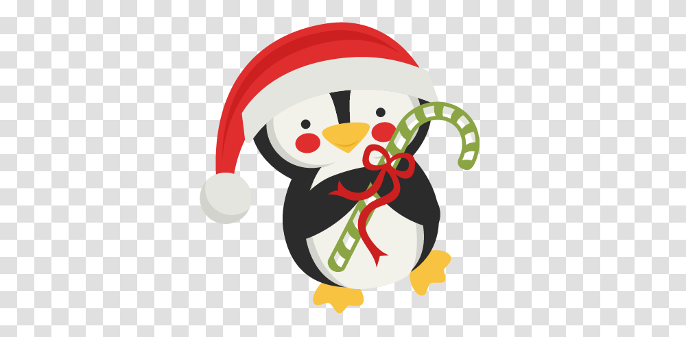 Penguin Holding Candy Cane Scrapbook Cute Clipart, Elf, Outdoors, Nature, Snow Transparent Png