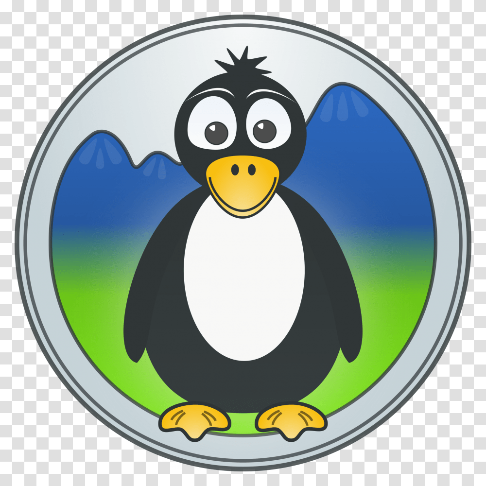 Penguin In The Mountains Svg Clip Arts, Bird, Animal, King Penguin Transparent Png