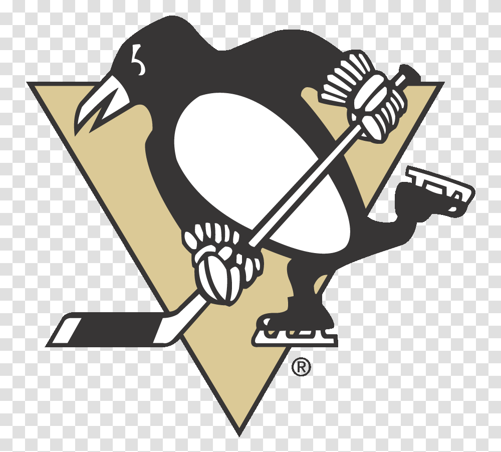 Penguin Logos Pittsburgh Penguin Logo, Axe, Tool, Stencil, Brush Transparent Png
