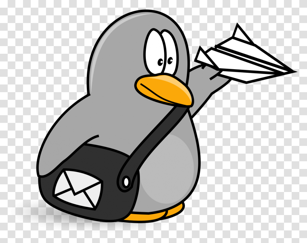 Penguin Mailman Animal Mail Carrier Clipart, Bird, King Penguin Transparent Png