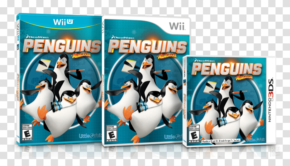Penguin Of Madagascar Movie Game, Bird, Animal, Advertisement, Poster Transparent Png