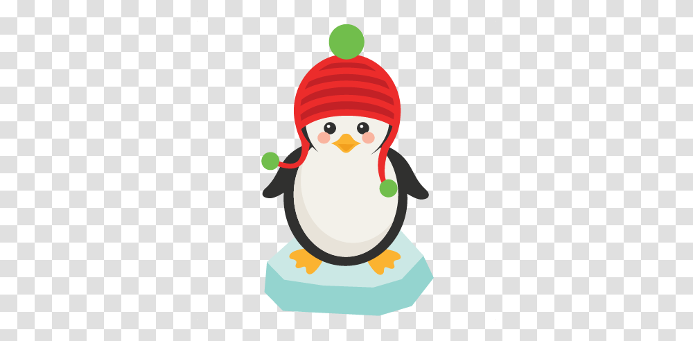Penguin On Ice Scrapbook Cute Clipart, Snowman, Winter, Outdoors, Nature Transparent Png