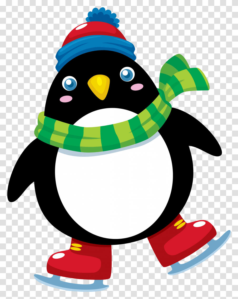 Penguin On Ice Skates, Angry Birds, Snowman, Winter, Outdoors Transparent Png