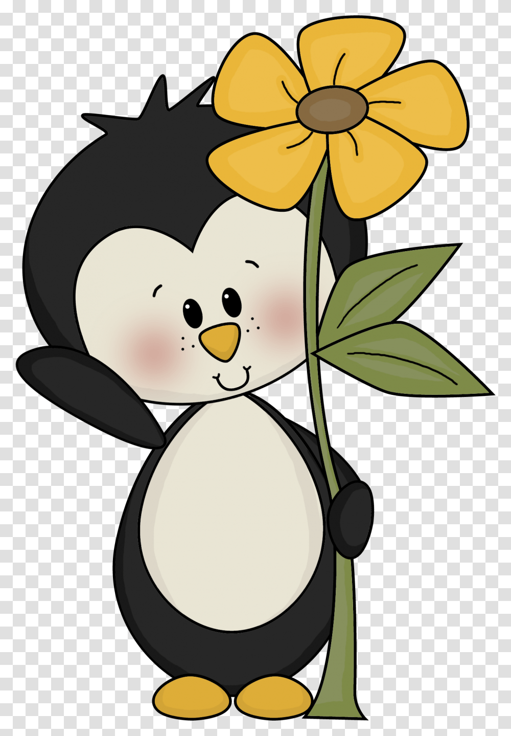 Penguin Penguins Clip Art, Plant, Flower, Daffodil, Petal Transparent Png