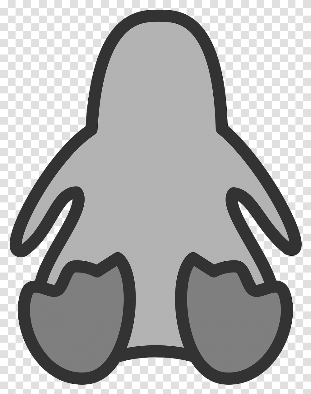 Penguin Picture Icon Sign Picpng Dot, Stencil, Silhouette, Hand, Text Transparent Png