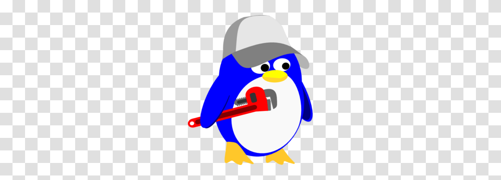 Penguin Plumber Clip Art, Bird, Animal, Sleeve Transparent Png