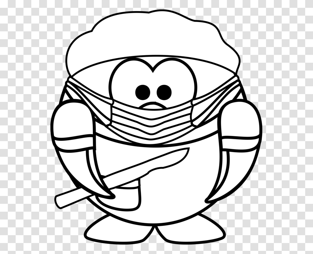 Penguin Surgery Surgeon Drawing Coloring Book, Helmet, Apparel Transparent Png