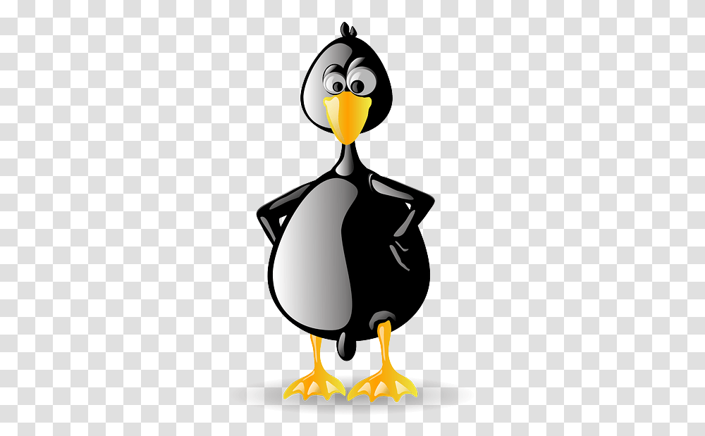 Penguin Tux Animal Bird Black Beak Zoo Linux, Hourglass, Machine, Silhouette Transparent Png