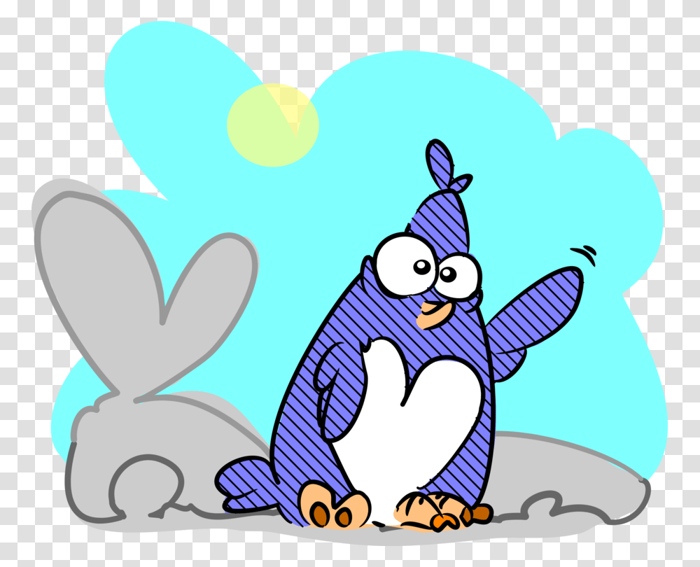 Penguin Tux Drawing Cartoon, Animal, Bird, Outdoors, Nature Transparent Png