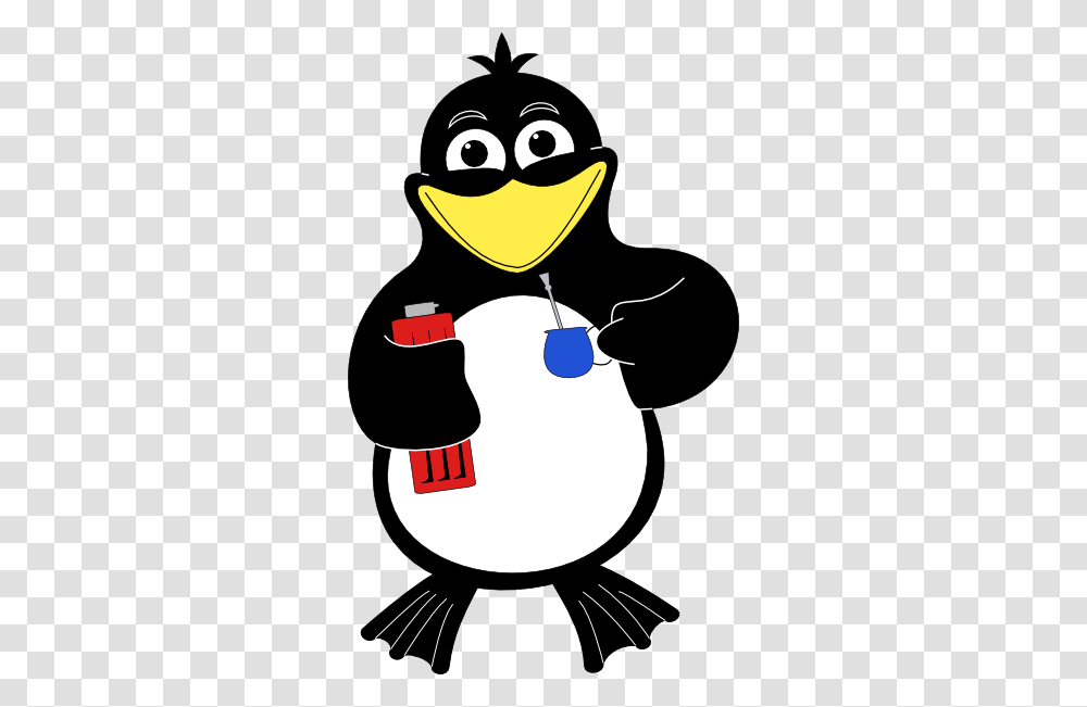 Penguin Tux Linux Clip Art For Web, Label, Wasp, Bee Transparent Png