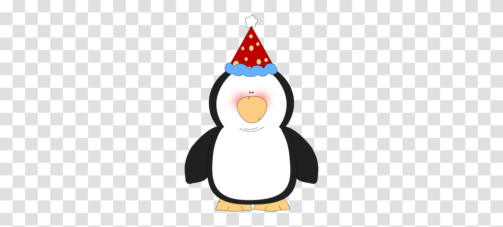 Penguin Wearing A Party Hat Clip Art Chilly Frosty Snowmen, Apparel, Snowman, Winter Transparent Png
