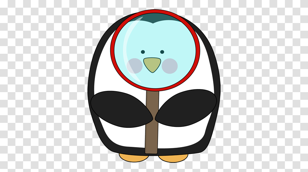 Penguin With A Magnifying Glass Clip Art, Rattle, Wine Glass, Alcohol, Beverage Transparent Png