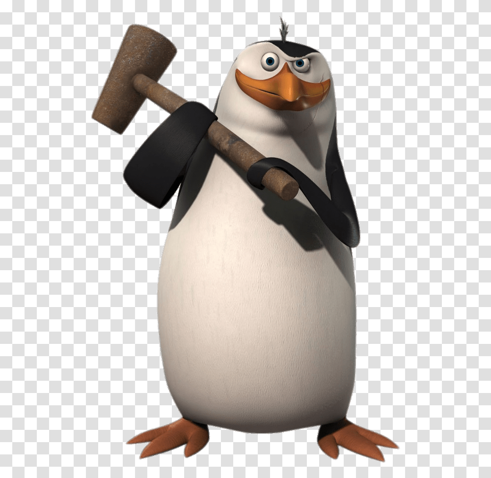 Penguin With Hammer Rico Penguins Of Madagascar, Clothing, Axe, Pottery, Jar Transparent Png