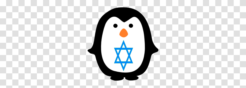 Penguin With Jewish Star Clip Art, Star Symbol Transparent Png