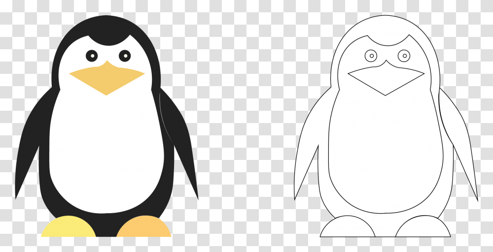 Penguins Coloring Kids Vector Soft, Bird, Animal, King Penguin Transparent Png