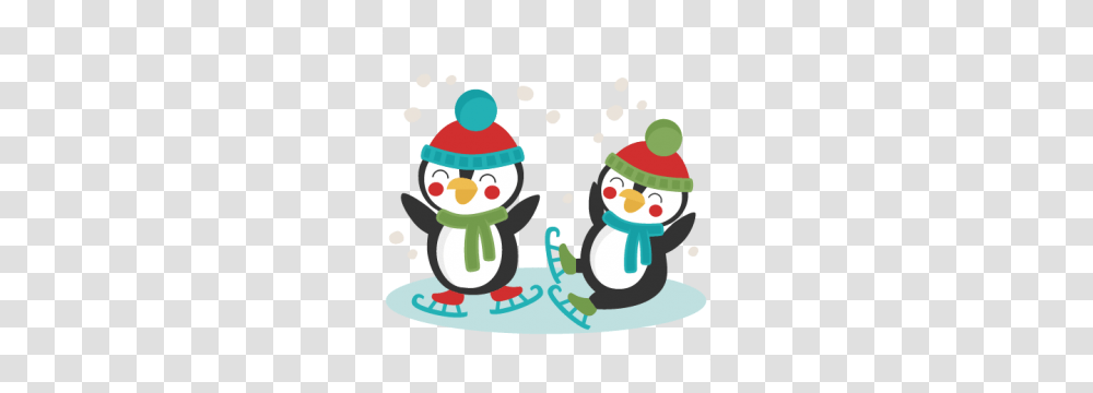 Penguins Ice Skating Scrapbook Cute Clipart, Performer, Outdoors, Nature, Sweets Transparent Png