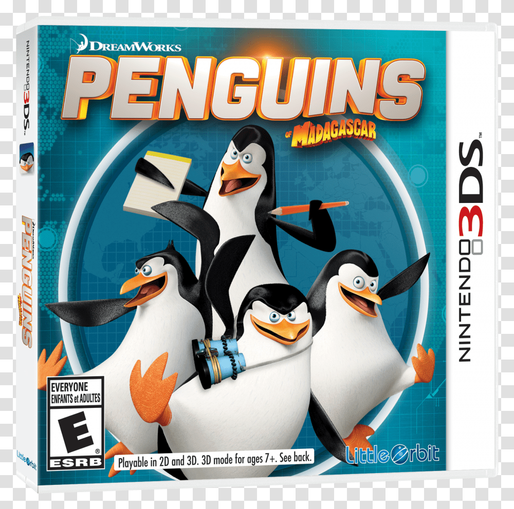 Penguins Of Madagascar Game, Bird, Animal, Advertisement, Poster Transparent Png