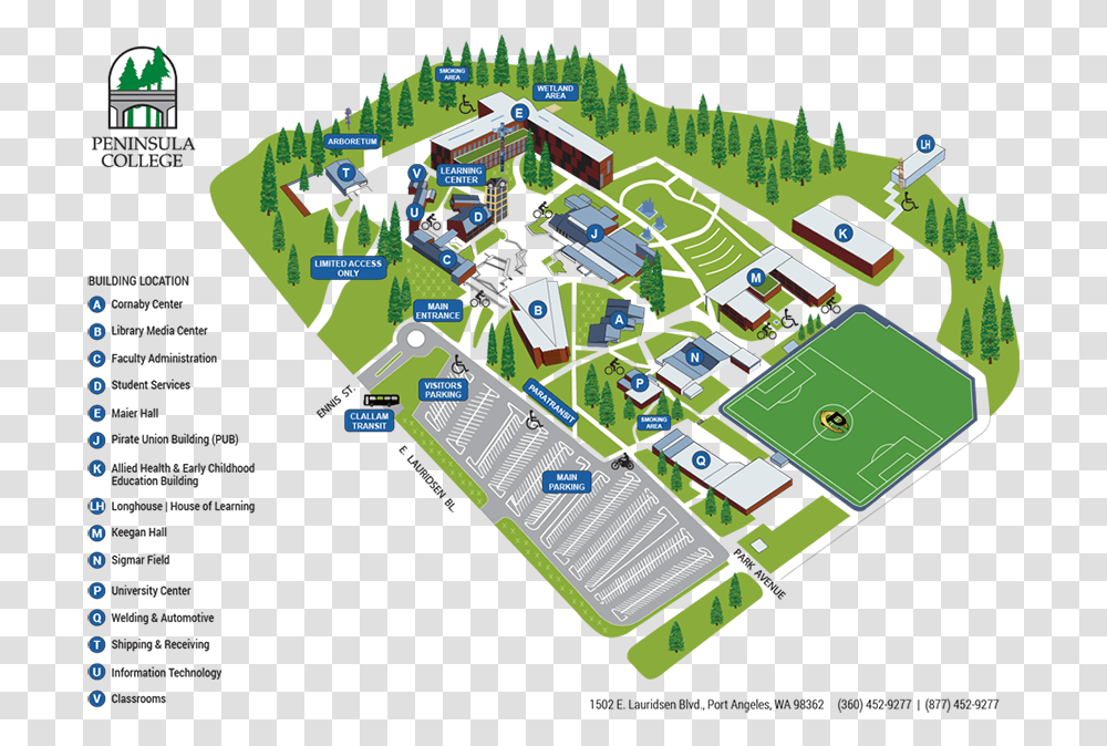 Peninsula College Port Angeles, Diagram, Plan, Plot, Campus Transparent Png