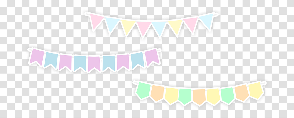 Pennant Banner Banner Shabby Chic Pastel Flag, Label, Accessories, Accessory Transparent Png