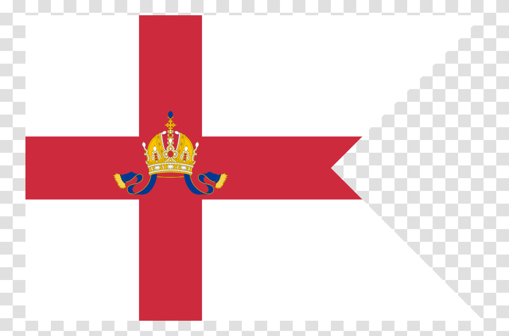 Pennant Of The Commodore Of The Imperial And Royal Yacht, Logo, Trademark, First Aid Transparent Png