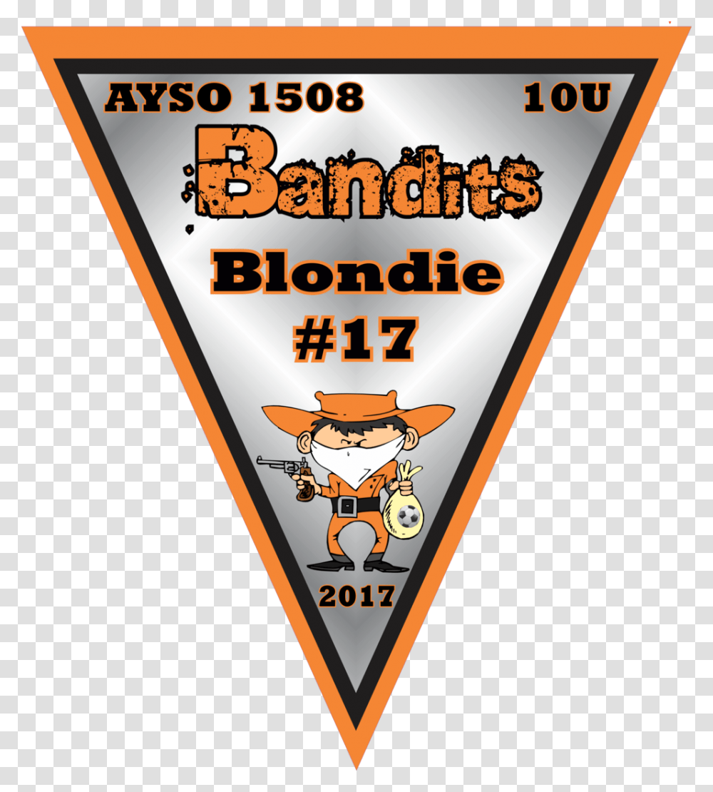 Pennant Style Soccer Bandits Banner, Costume, Label, Word Transparent Png