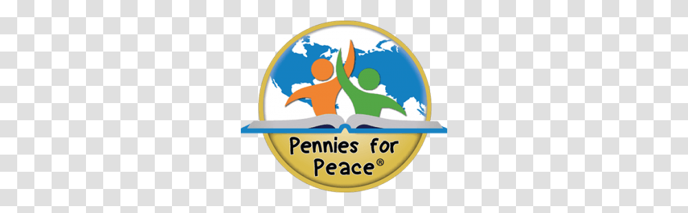 Pennies For Peace Is A Fun Service Learning Program, Logo, Trademark, Badge Transparent Png
