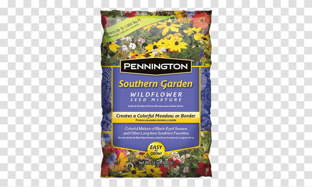 Pennington Southern Garden Wildflower Mix Pennington Seed, Poster, Advertisement, Flyer, Paper Transparent Png