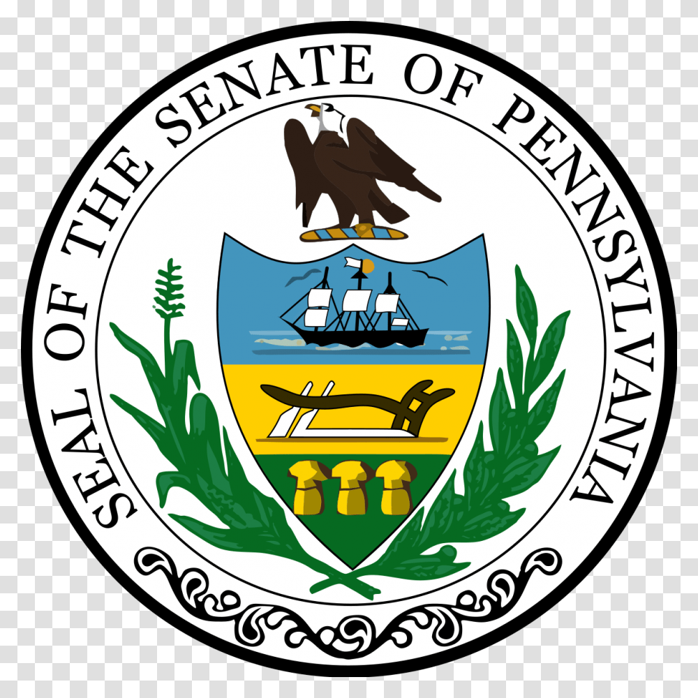 Pennsylvania Great Seal Of Pennsylvania, Eagle, Bird, Animal, Symbol Transparent Png