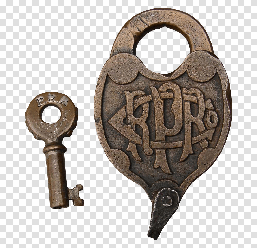 Pennsylvania Railroad Lock, Key, Hammer, Tool Transparent Png