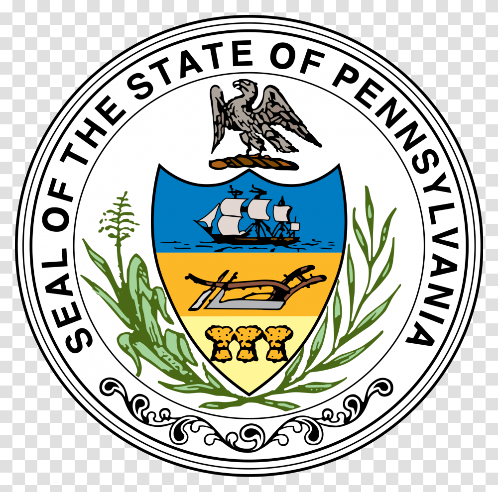 Pennsylvania State Seal Download Seal Of Pennsylvania Vector, Logo, Trademark, Emblem Transparent Png