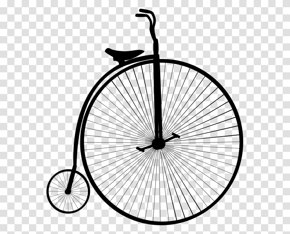 Penny Farthing Bicycle Wheels Victorian Era, Gray, World Of Warcraft Transparent Png