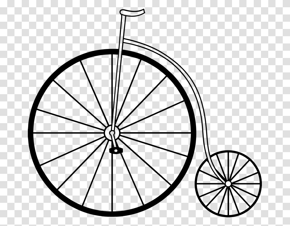 Penny Farthing Vintage Bicycle Bike Large Wheel Otsutsuki Clan Symbol, Gray, World Of Warcraft Transparent Png