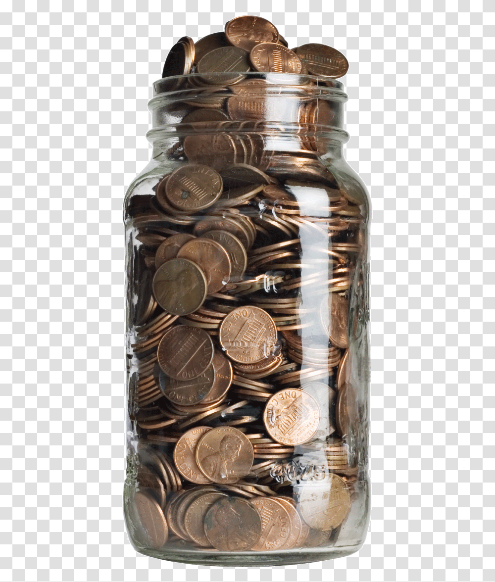 Penny Jar, Coin, Money, Dime, Nickel Transparent Png